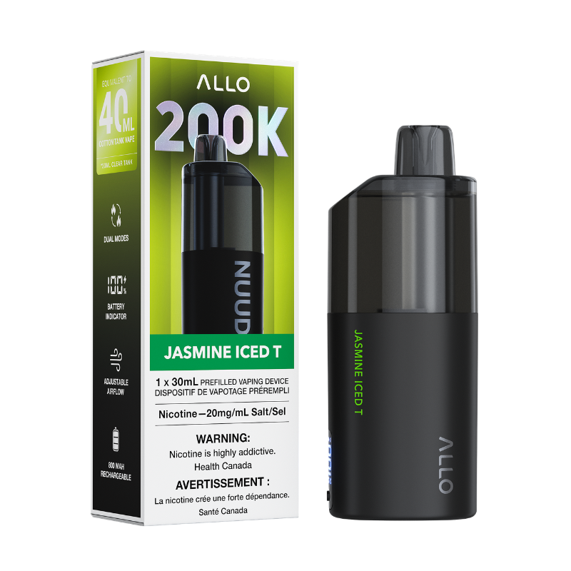 Allo NUUD 200k Disposable Vape - Jasmine Iced T