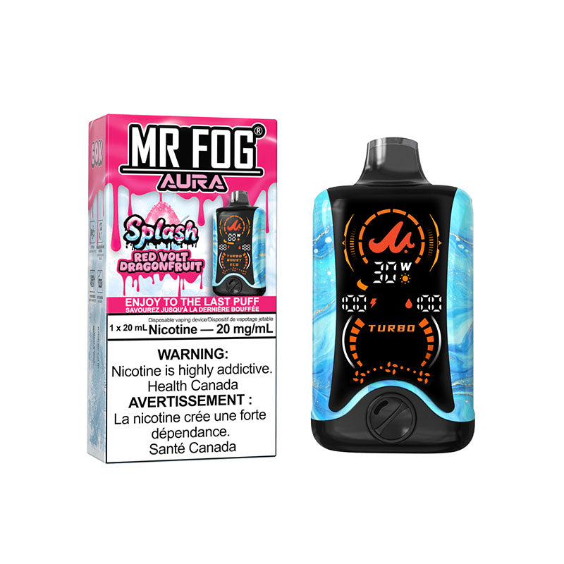 Mr Fog Aura 60K Disposable Vape - Splash Red Volt Dragonfruit