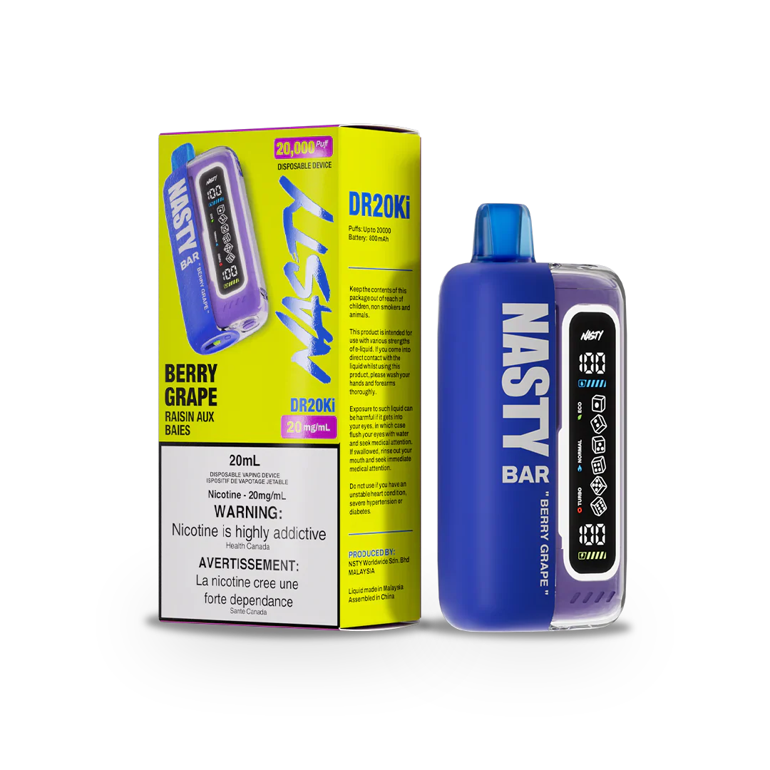 NASTY BERRY GRAPE DR20Ki DISPOSABLE VAPE