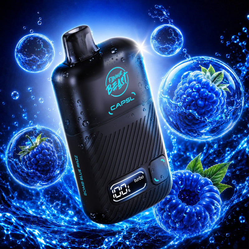 Flavour Beast x CAPSL AFX30 150K - Bomb Blue Razz