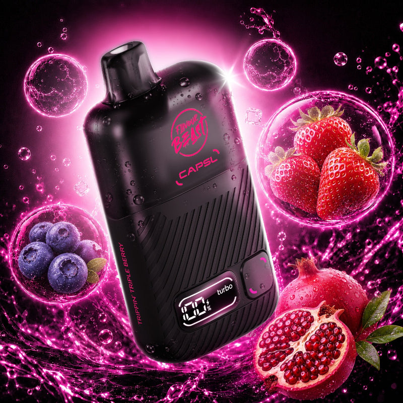 Flavour Beast x CAPSL AFX30 150K - Trippin' Triple Berry
