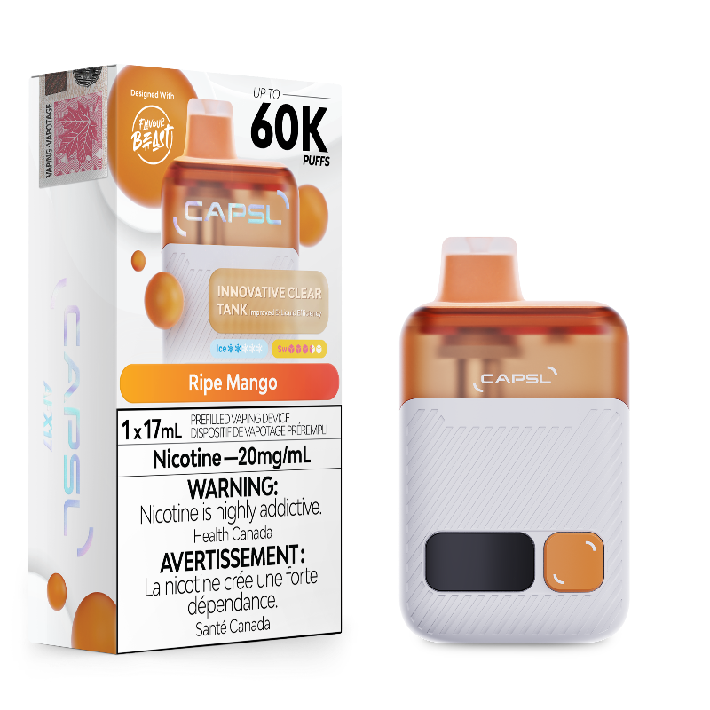 CAPSL 60k Ripe Mango Disposable Vape by Flavour Beast