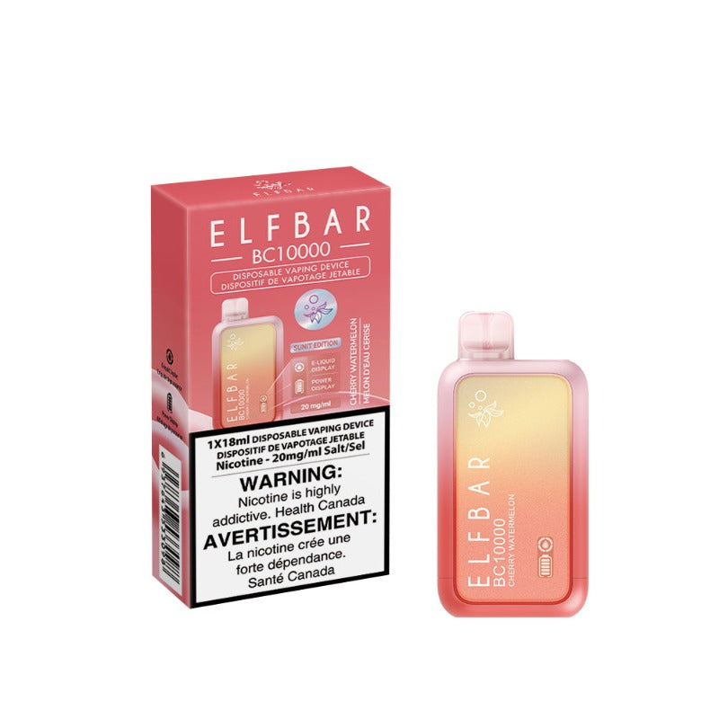 #1 ELF BAR (BC 10k) CHERRY WATERMELON DISPOSABLE VAPE AT MISTER VAPOR