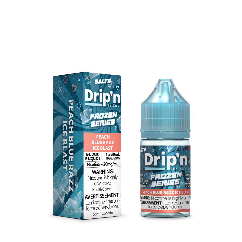 DRIP'N FROZEN SERIES NICOTINE SALT 30ML - PEACH BLUE RAZZ ICE