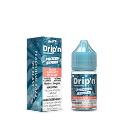 DRIP'N FROZEN SERIES NICOTINE SALT 30ML - PEACH BLUE RAZZ ICE