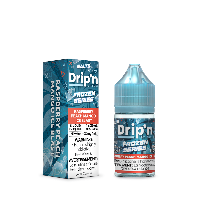 DRIP'N FROZEN SERIES NICOTINE SALT 30ML - RASPBERRY PEACH MANGO ICE