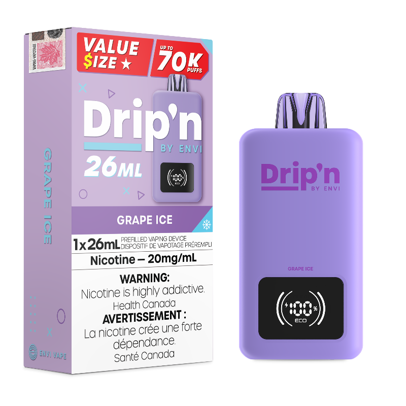 Drip'n 70k Value Series Disposable Vape - Grape Ice