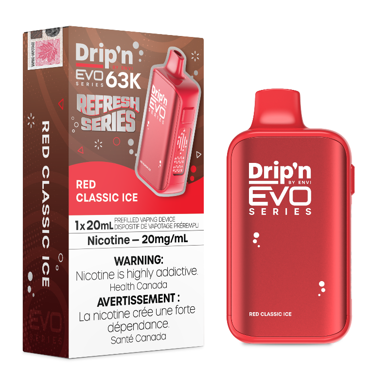 Drip'n Evo 63K by Envi Disposable Vape - Red Classic Ice