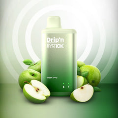 DRIP'N EVO 10K GREEN APPLE DISPOSABLE VAPE BY ENVI AT MISTER VAPOR CANADA