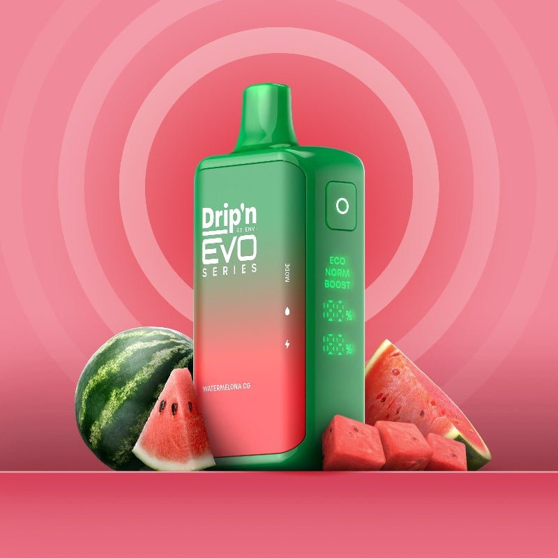 Drip'n EVO 28K Watermelona CG Disposable Vape - DISPOSABLE - Mister Vapor