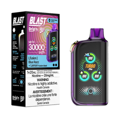 DRIP'N BY ENVI X FASTA BLAST FUSION SERIES BLUE RAZZ + LEMON 30K DISPOSABLE VAPE