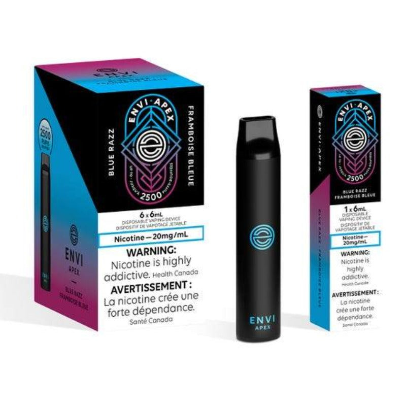 ENVI APEX BLUE RAZZ DISPOSABLE VAPE STICK MISTER VAPOR TORONTO BURLINGTON