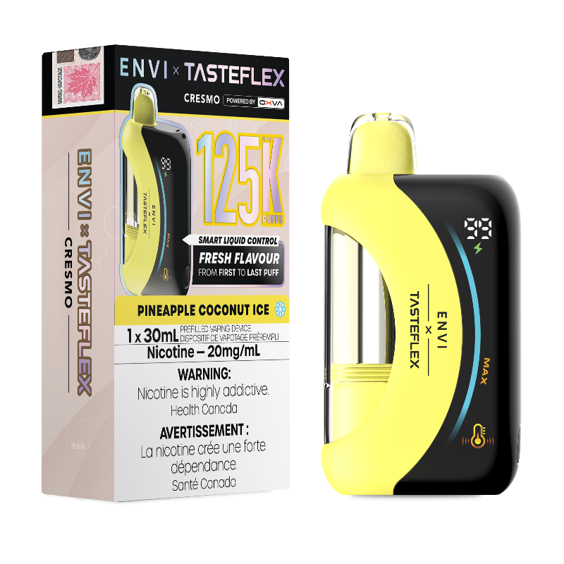 Envi x Tasteflex Cresmo 125k Disposable Vape - Pineapple Coconut Ice