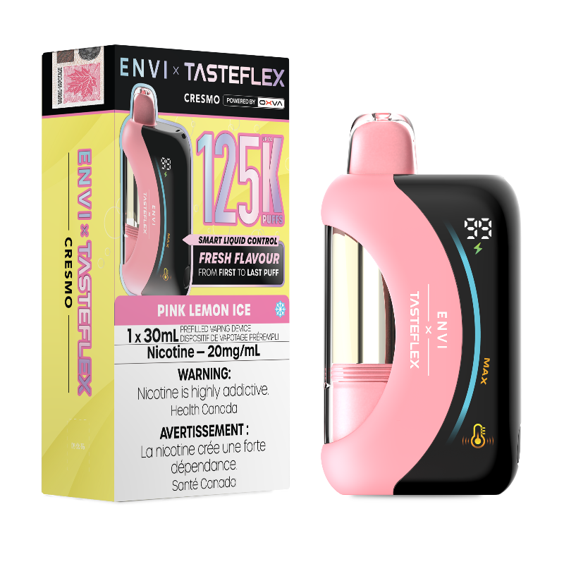 Envi x Tasteflex Cresmo 125k Disposable Vape - Pink Lemon Ice