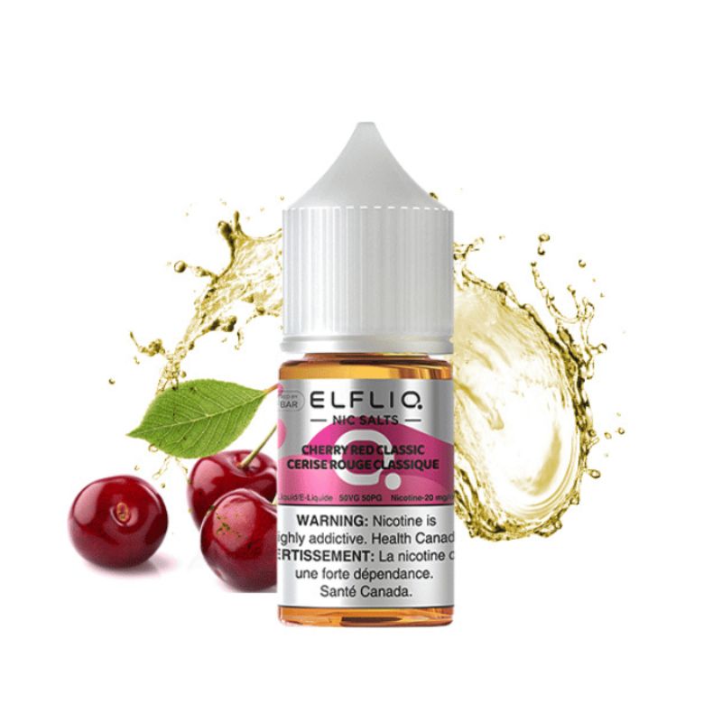 #2. BEST ELFLIQ CHERRY RED CLASSIC SALT NIC E-LIQUID AT MISTER VAPOR ONTRARIO CANADA