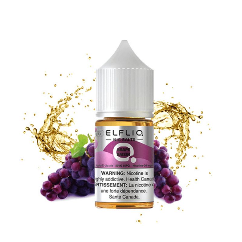 #1. SAME-DAY DELIVERY ELFLIQ GRAPE (SALT NIC)  E-LIQUID @ MISTER VAPOR ONARTIO CANADA