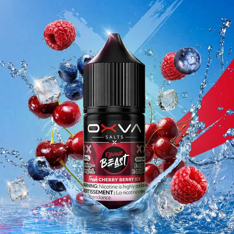 Flavour Beast x Oxva Nicotine Salts E-liquid - Fresh Cherry Berry Ice