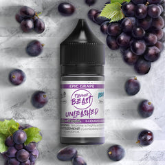 EPIC GRAPE ICE FLAVOUR BEAST UNLEASHED salt nicotine E-liquid featuring 20mg of nicotine strength, 40VG/60PG ratio. Buy Now instore or online!