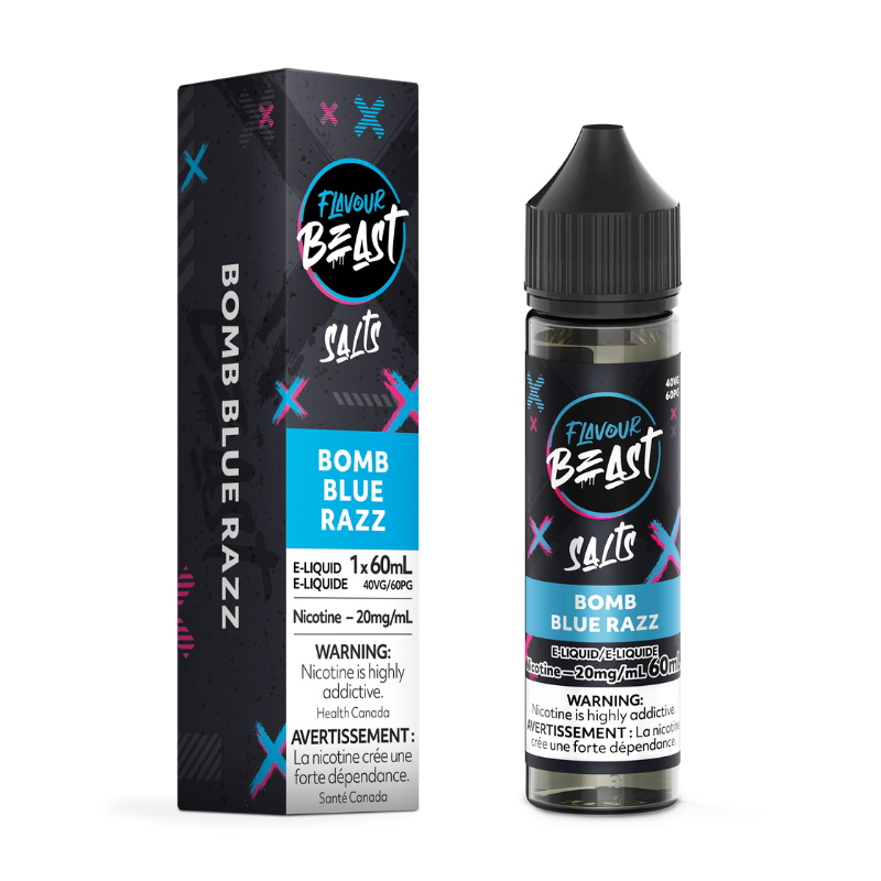 FLAVOUR BEAST SALTS BOMB BLUE RAZZ EJUICE E-LIQUID