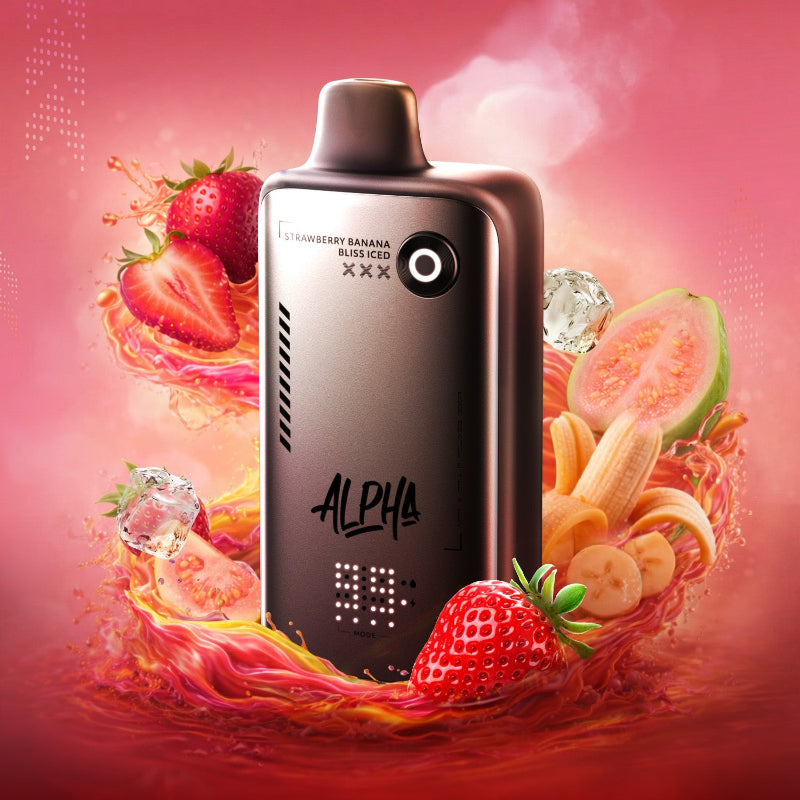 Flavour Beast Alpha 80K Disposable Vape - Blended Strawberry Banana Bliss Iced, 30mL
