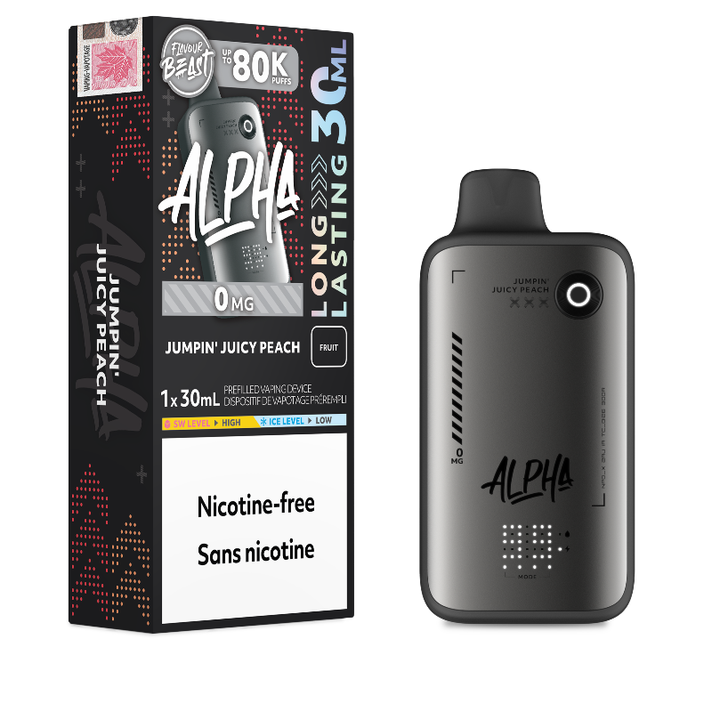 Flavour Beast Alpha 80K Disposable Vape Nicotine Free - Jumpin' Juicy Peach