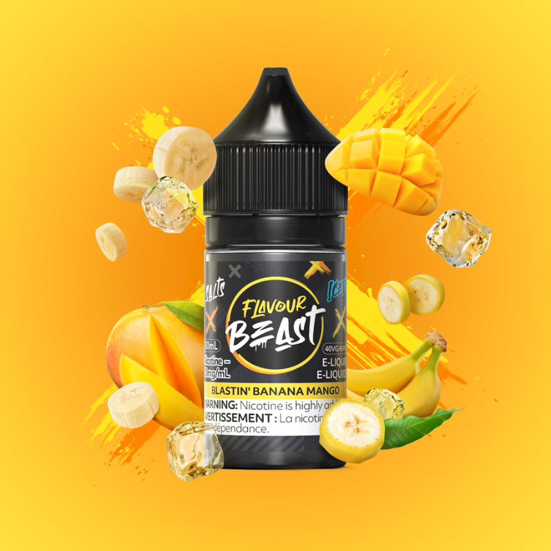 1. BEST ONLINE VAPE FLAVOUR BEAST E-LIQUID BLASTIN' BANANA MANGO ICED SALT