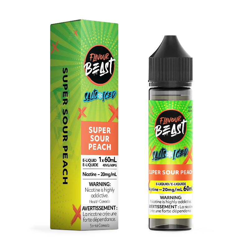 Flavour Beast E-Liquid Super Sour Peach Iced Salt