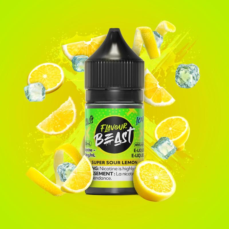 Experience bold, tangy lemon with an icy finish in Flavour Beast Super Sour Lemon Iced e-liquid. Refreshing and packed with flavour!