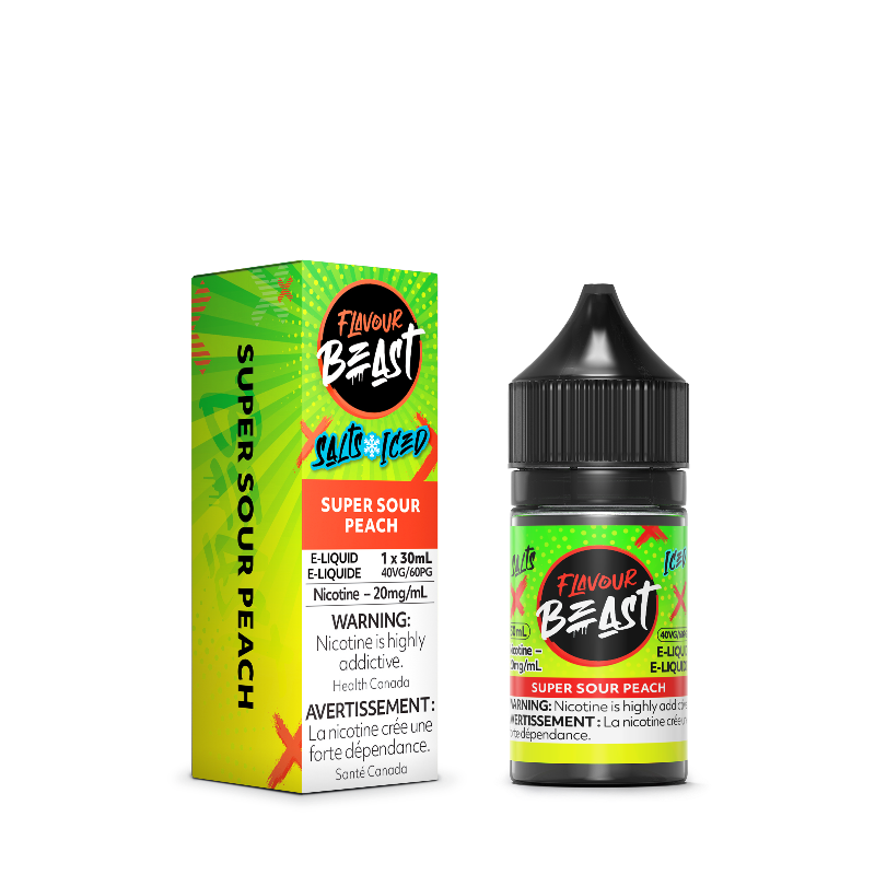 Enjoy the juicy, tangy taste of peach with an icy twist in Flavour Beast Super Sour Peach Iced e-liquid. Refreshing and full of flavour!