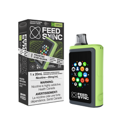 Frosted Kiwi-Guava Feed Sync Disposable Vape - 25,000 Puffs Dive into a refreshing blend of tangy kiwi and sweet guava for an exotic, frosty treat. Get ready to elevate your vaping game with the Feed Sync Disposable Vape—the world’s first smart disposable vape that’s packed with jaw-dropping features! This amazing device easily connects to both Android and Apple phones, giving you cool perks like SMS alerts, camera control, call functionality, social media updates, and even gaming. By syncing so closely wit