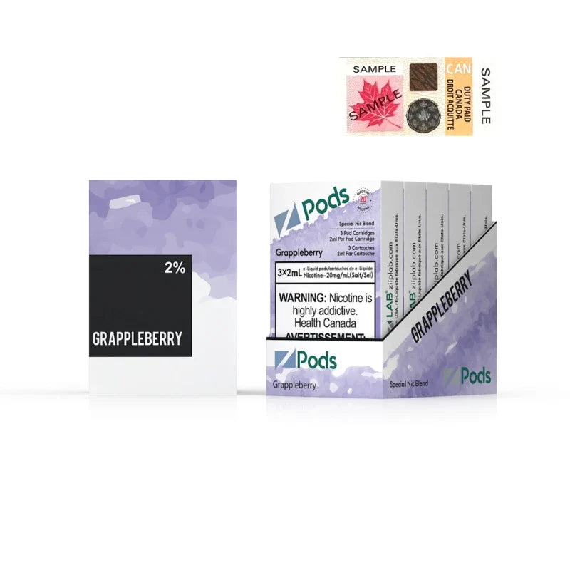 Buy Z PODS GRAPPLEBERRY 2% SUPREME NIC at Mister vapor TORONTO , BURLINGTON ONTARIO