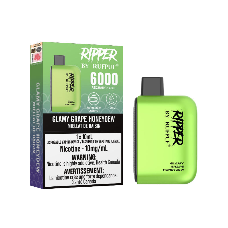 Glamy Grape Honeydew Rufpuf Ripper 6000 10mg