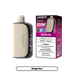 Orbito Lumo Ai Disposable Vape - Grape Ice, 120k Puffs