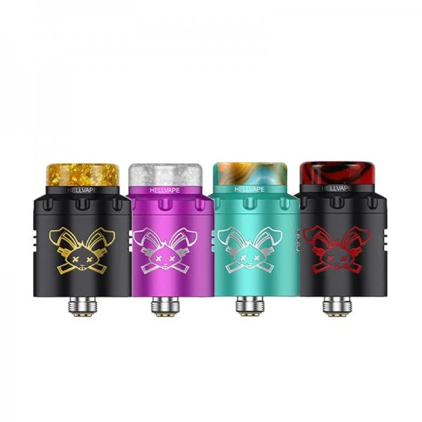 HELLVAPE DEAD RABBIT 3 RDA ATOMIZER Same-day delivery within the zone and express shipping GTA, Scarborough, Brampton, Etobicoke, Mississauga, Markham, Richmond Hill, Ottawa, Montreal, Nova Scotia, PEI, Vancouver,  Vaughan, Toronto, York, North York, London, Kingston, Burlington, Hamilton, Quebec City, Halifax, St. John's, Fredericton, Ontario, Laval, Levis, Brossard, Sudbury, Trois-Rivieres,  Sherbrooke, Barrie, Orillia, Winnipeg, Alberta, B.C, U.S.A, Wisconsin, Massachusetts, Vermont, 