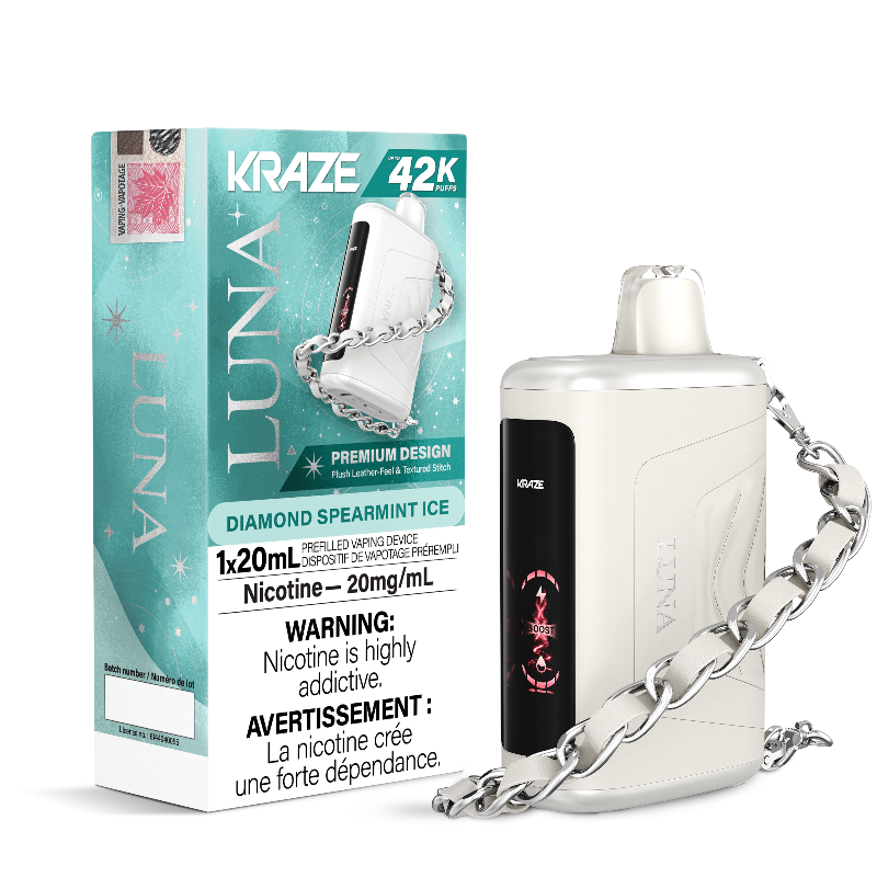 KRAZE LUNA 42K DIAMOND SPEARMINT ICE DISPOSABLE VAPE