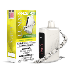 KRAZE LUNA 42K LEMON LIME BAE ICE DISPOSABLE VAPE