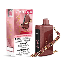 KRAZE LUNA 42K STRAWBERRY CHEESE DELIGHT DISPOSABLE VAPE