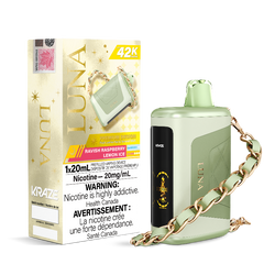 Kraze Luna 42K Ravish Raspberry Lemon Ice Disposable Vape
