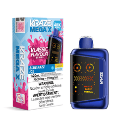 Kraze Mega X 48K - Klassic Blue Razz Ice Disposable Vape - DISPOSABLE - Mister Vapor