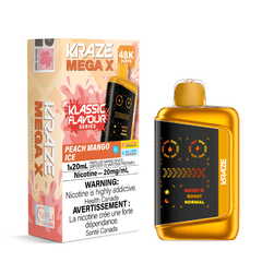 Kraze Mega X 48K - Klassic Peach Mango Ice Disposable Vape - DISPOSABLE - Mister Vapor