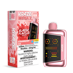 Kraze Mega X 48K - Klassic Strawberry Ice Disposable Vape - DISPOSABLE - Mister Vapor