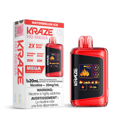 BUY KRAZE HD MEGA WATERMELON ICE (20k PUFFs) DISPOSABLE VAPE AT MR VAPOR