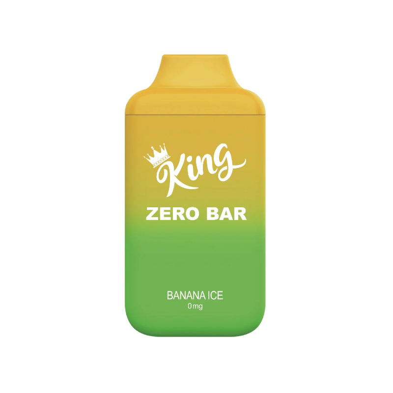 King Zero Bar Banana Ice Nicotine Free Disposable Vape 6000 Puffs