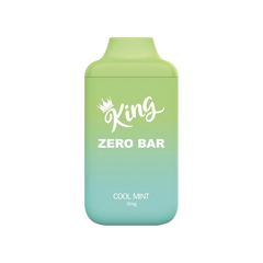King Zero Bar Cool Mint Nicotine Free Disposable Vape 6000 Puffs
