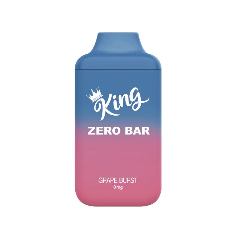 King Zero Bar Grape Burst Nicotine Free Disposable Vape 6000 Puffs