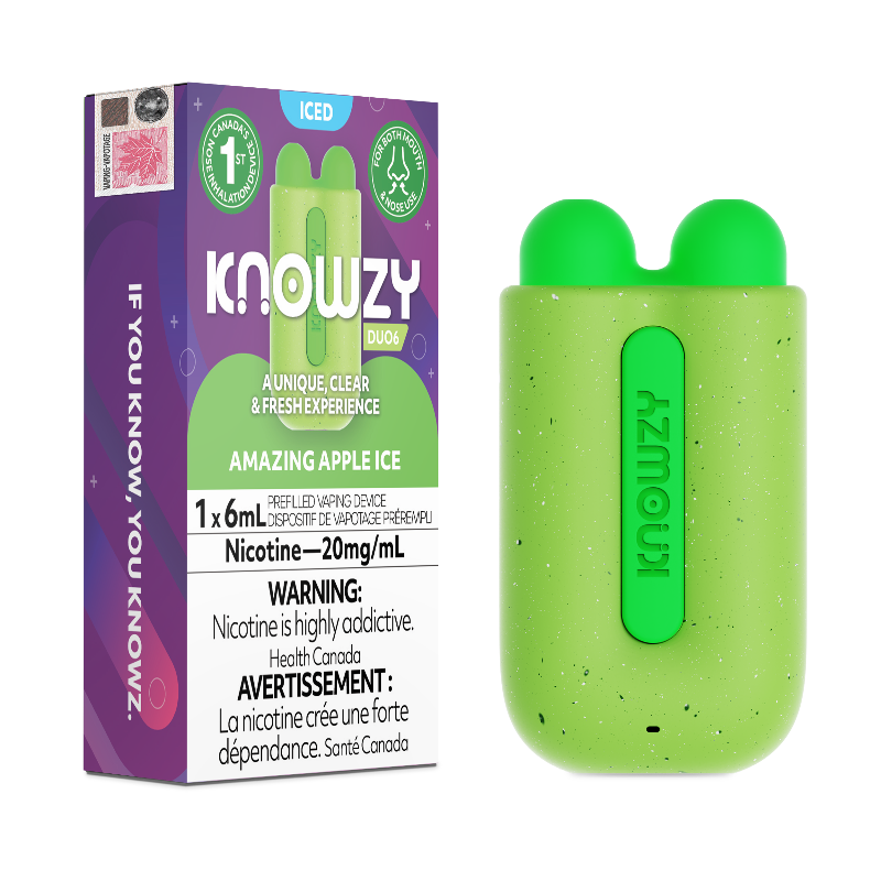 BUY KNOWZY DUO6 AMAZING APPLE ICE @ Mister Vapor Canada