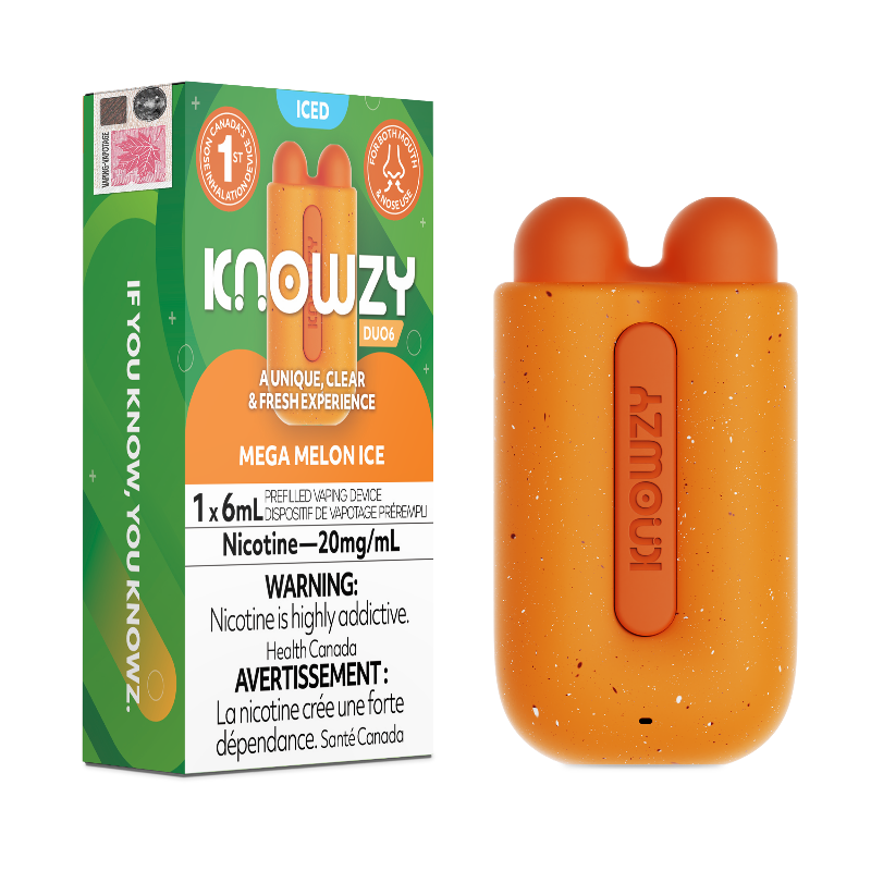 BUY KNOWZY DUO6 MEGA MELON ICE  @ Mister Vapor ON, AB, SK, BC, QC, PEI, NS, NL Canada