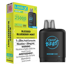 BUY LEVEL X BLESSED BLUEBERRY MINT BOOST FLAVOUR BEAST PODS AT MV TORONTO