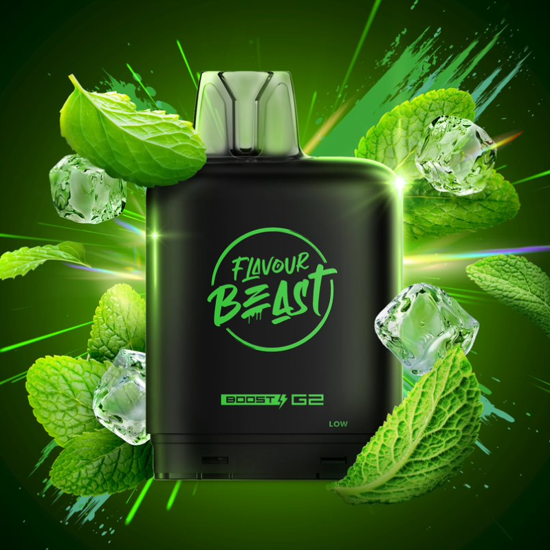 SUPER SPEARMINT ICED LEVEL X BOOST PODS
This flavour is a superstar! The sweet and slightly sharp minty taste is sure to lend an unexpected twist. Super cool and madly refreshing.
Experience heightened vaping satisfaction with the Level X Boost Flavour Beast Pods, expertly engineered to offer an unmatched hybrid vaping encounter.