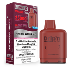 LEVEL X G2 CHERRY CLASSIC ICE BOOST DRIP'N PODS - INTENSE FLAVOUR, MISTER VAPOR